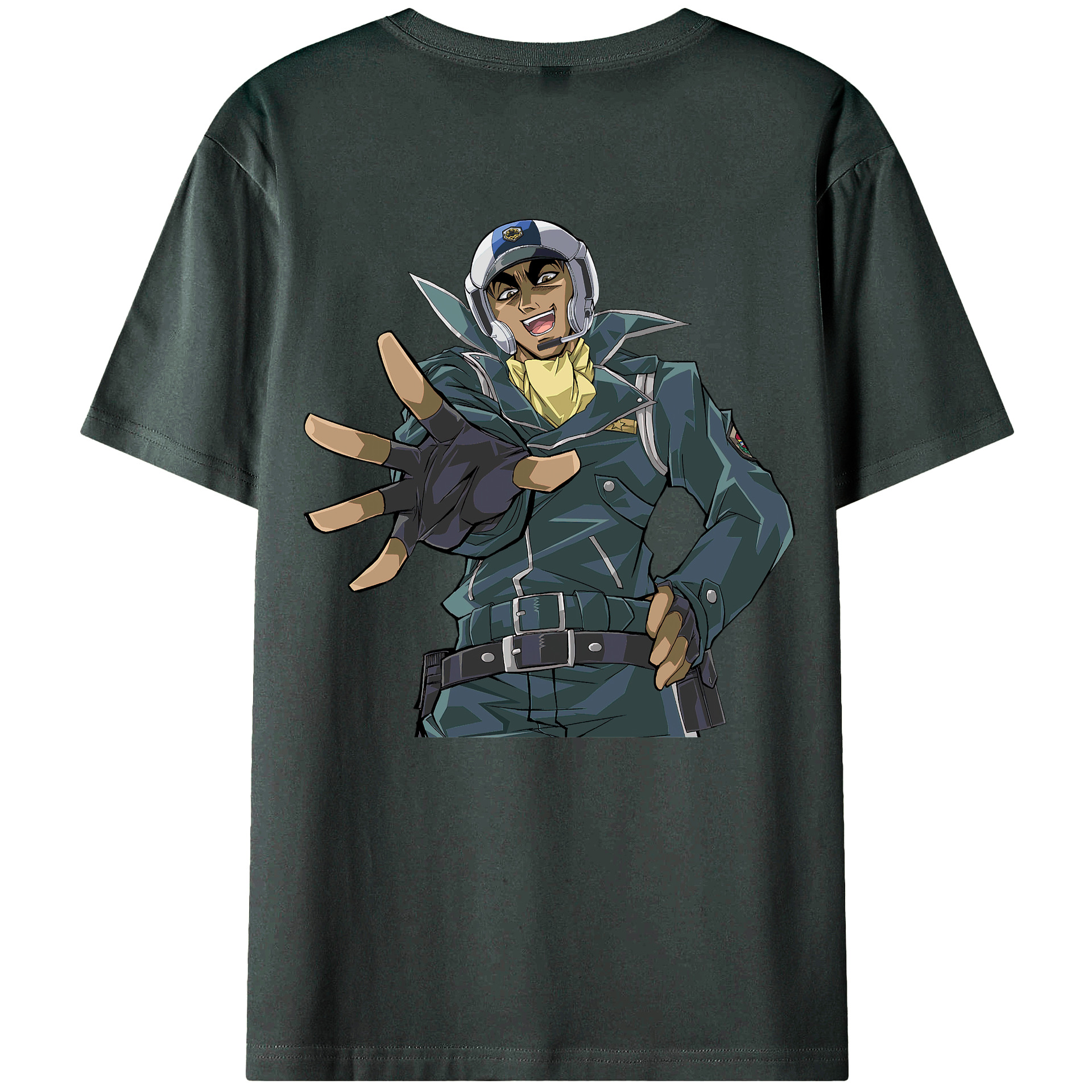（画像用） 遊☆戯☆王 Yu-Gi-Oh! 綿100％ メンズ半袖Tシャツ（バックプリント） 通気性